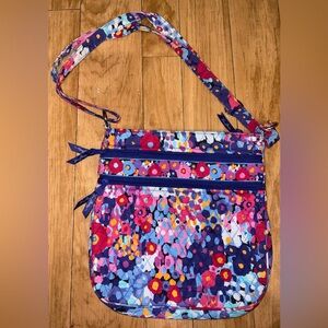 Vera Bradley Impressionista Triple Zipper Hipster Purse